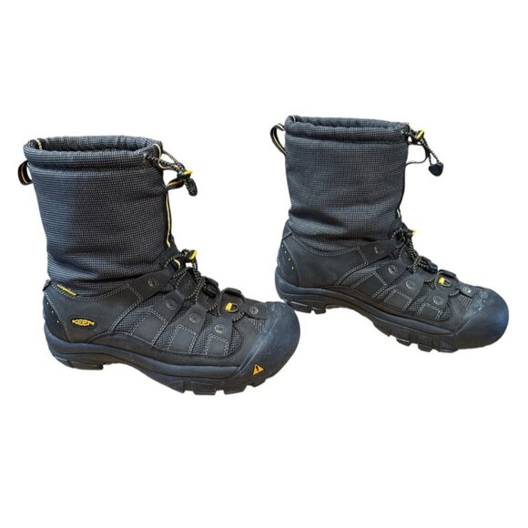Mens Keen No Tie Waterproof Primaloft Insulated Boots Black Size US Mens 10 - Picture 1 of 8
